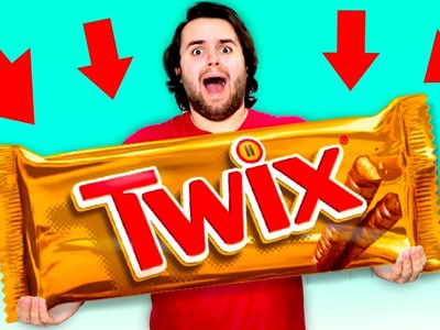 DIY GIANT TWIX - How To Make HUGE Twix Candy Bar!