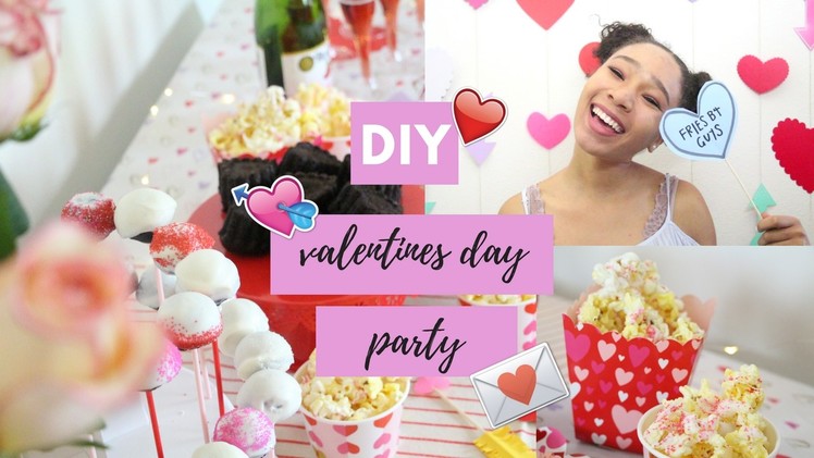 DIY VALENTINES. GALENTINES DAY PARTY!! (INVITATIONS, DECOR AND TREATS)