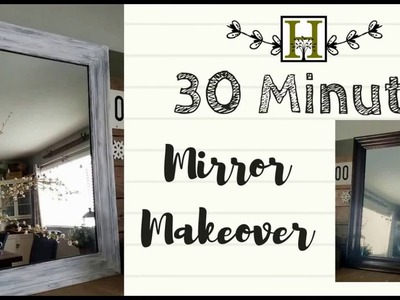 Easy DIY 30 Minute Mirror Makeover Tutorial | Dry Brushing