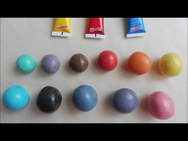 How to color fondant dough using only the 3 primary colors