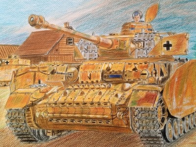 How To Draw a PzKpfw IV (Panzer 4) Tank (Speed Drawing)