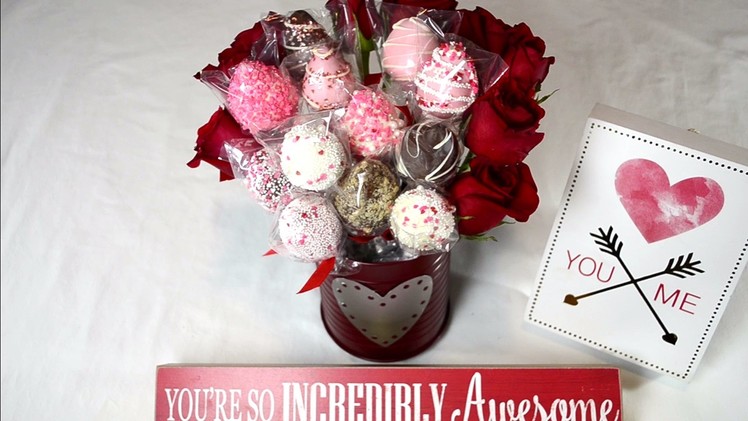 How to make a Chocolate Covered Strawberry Arrangement for Valentine's Day