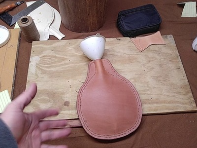 How to make a leather canteen part 3