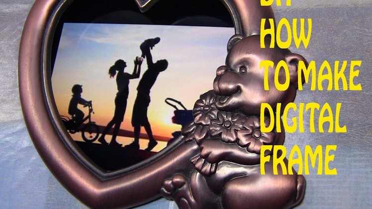 How to make a mini digital photo frame Slideshow DIY