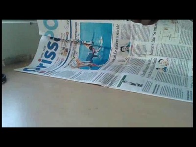 How to make a news paper parachute that fly