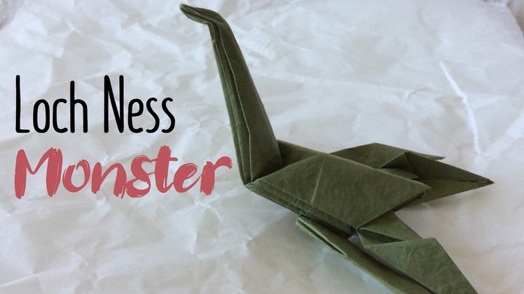 How to make a Paper Loch Ness Monster