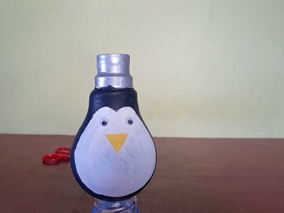 How to Make a Penguin out of Light Bulb | Best out of Waste | Recycling