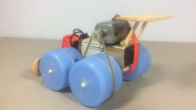 How to make a toy car - Powered Electric Motor Car DIY - Very Simple
