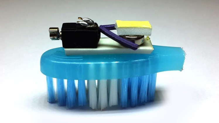How to Make an Easy Bristlebot || Washing Brush Robot - Life Hacks