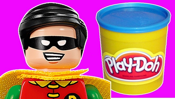 How To Make Lego Robin from Play Doh! The Lego Batman Movie Play-Doh Craft | 