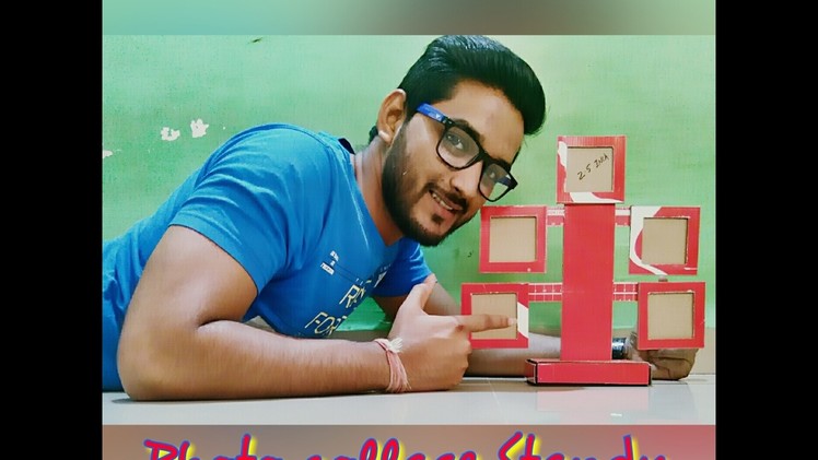 HOW TO MAKE LOVELY PHOTO COLLAGE FRAME STANDY IN FEW STEP | WITH SHOE BOX AT HOME | FULL  TUTORIAL
