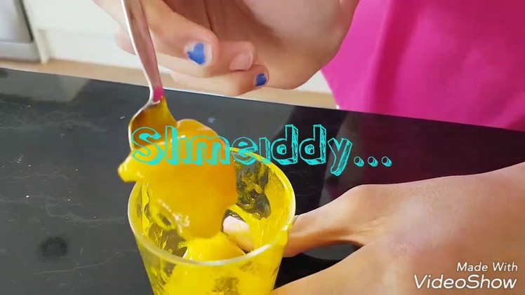 How to make slime with shampoo, salt & gel food colouring