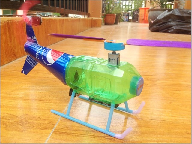 How To Make Toy Helicopter DIY - Power Helicopter Very Easy