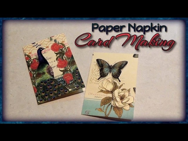 Paper Napkin Card Making