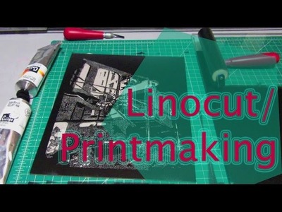 Pintmaking - Linocut Process : DIY Home printing w. the Art Cricket*Pocket Press