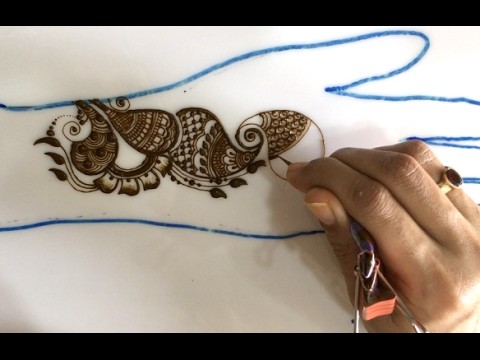 Simple mehendi chapter 49 :  DIY sangeet stripes mehnedi henna design