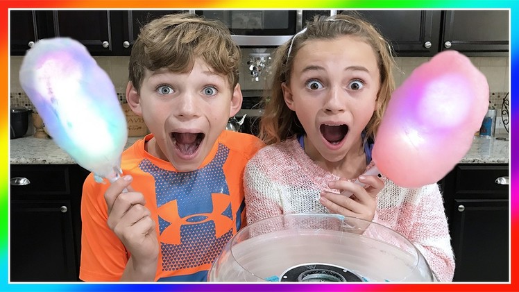 WE MAKE GLOWING COTTON CANDY DIY | We Are The Davises
