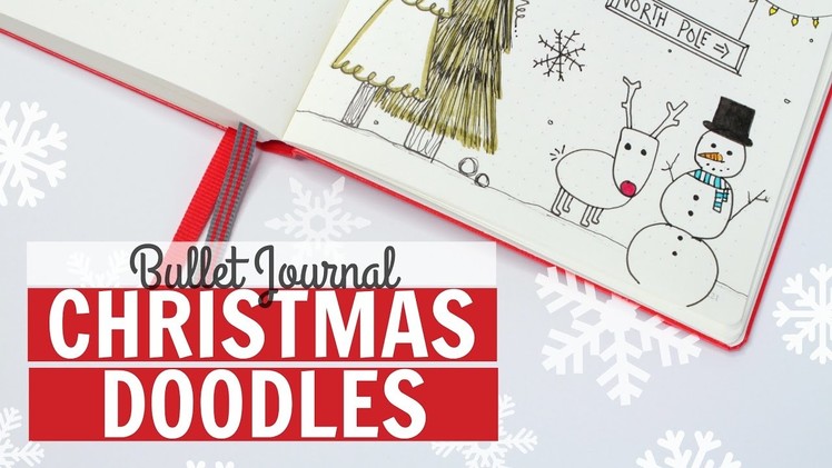 Bullet Journal CHRISTMAS DOODLES | Doodle With Me