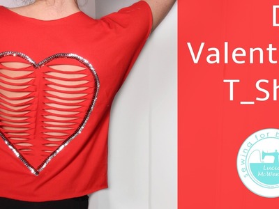 DIY decorate a T-shirt for Valentine's Day