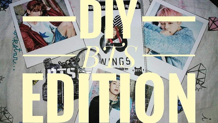 DIY I.D, Keychain & Polaroid Pictures ||BTS Edition♡||