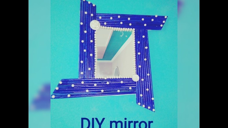 DIY mirror. . . .  How to decorate mirror. . .  By sam creations. .