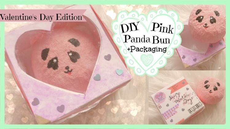 DIY Pink Panda Bun Squishy with Packaging ⎜MiSweetWorld