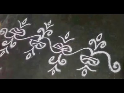 Easy rangoli border designs,free hand rangoli border designs, border rangoli,latest rangoli designs