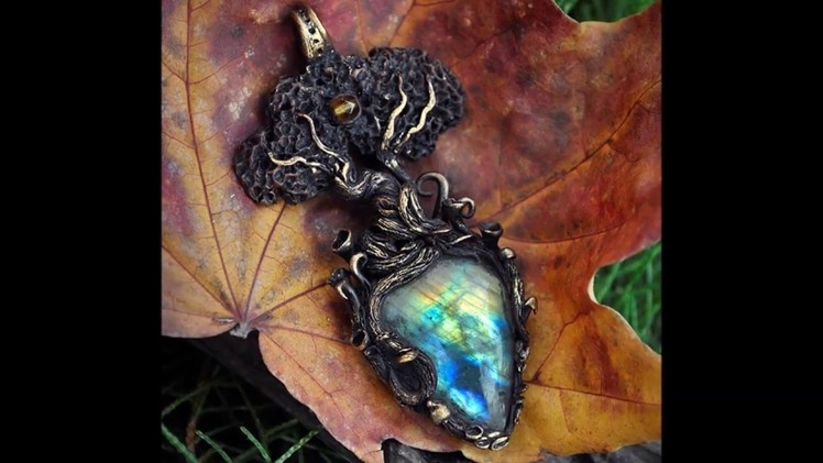 Fantasy polymer clay jewelry (gallery of work - Fall 2016)