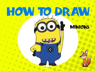 How to draw Minions - STEP BY STEP - DRAWING TUTORIAL