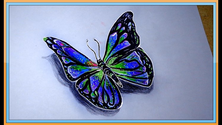 How to Drawing of Butterfly | How to Draw Realistic Butterfly |Simple butterfly drawing