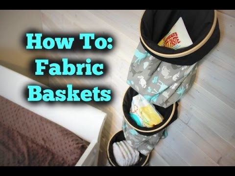 HOW TO: Hanging Fabric Baskets