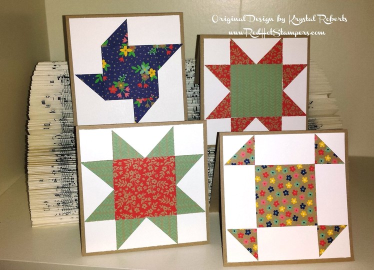 How to Make a Quilt Block Card with Stampin' Up! Paper