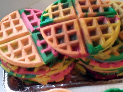 How to make rainbow waffles by Pamela Taylor