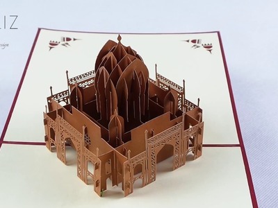 KAILIZ Taj Mahal 3D Pop up Birthday Anniversary Kirigami Card Gift