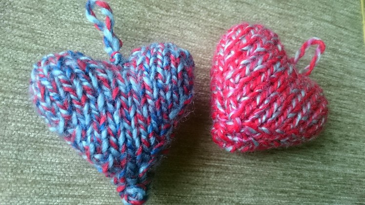 Knitting heart | DIY heart shape | حياكه قلب