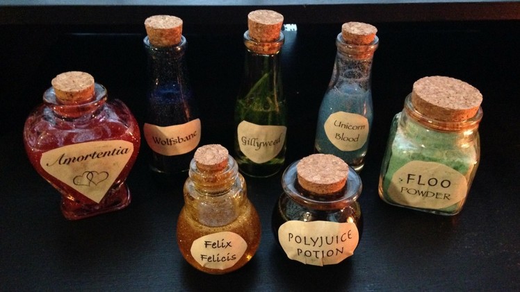 Making DIY Harry Potter Potions Bottles — Just Being Jayla
