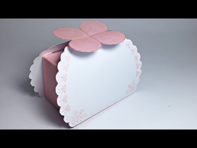 Pink Gift Box Paper Crafts tutorial !