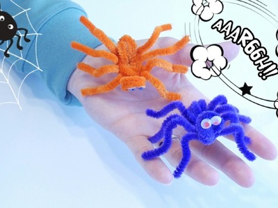 Pipe Cleaner Crafts: Spider Pipe Cleaners Super Easy & Fast to Craft