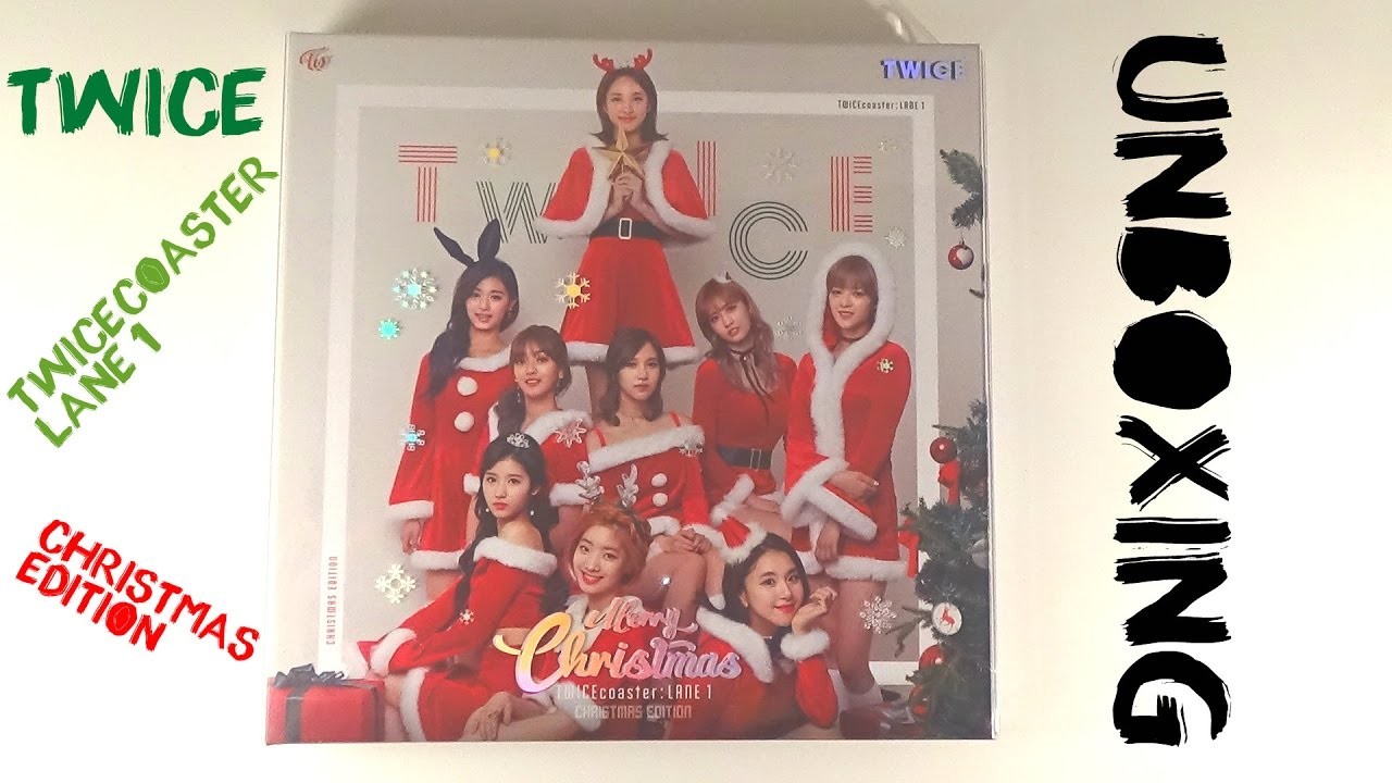 Unboxing Twice 트와이스 3rd Mini Album Twicecoaster Lane 1 Christmas Edition