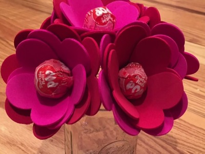 Valentine's Day Lollipop Flowers - Kids DIY