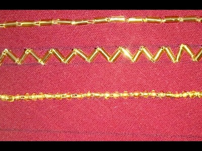 Zardosi Work Tutorial (With Beads)