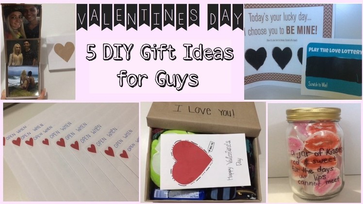 5 DIY Last Minute Gift Ideas For Guys | Valentines Day ♡