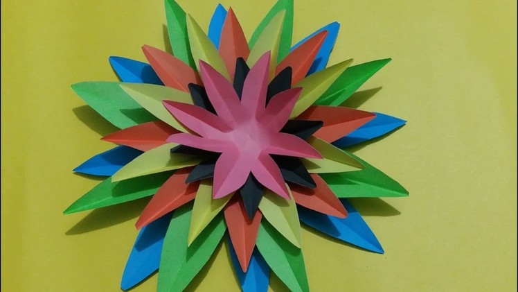 Awesome Paper Crafts flower Wall Decor ideas - diy craft ideas
