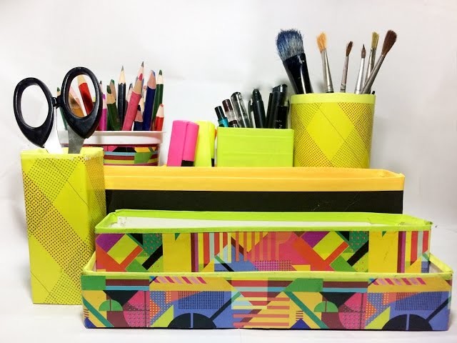 Best organizer for your desk!  (Upcycling)