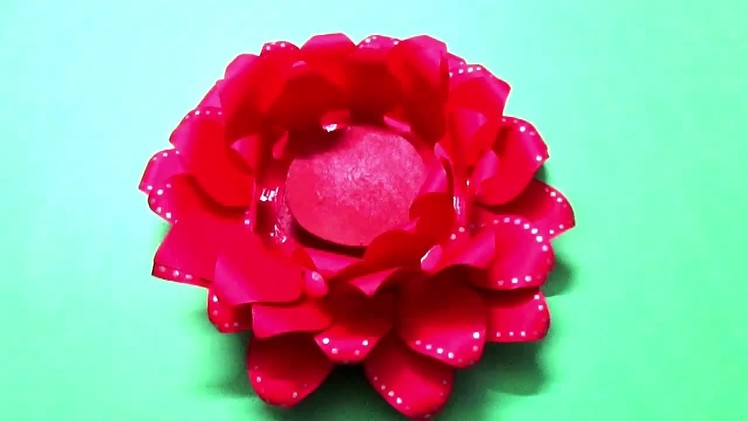Coloured Paper Craft Ideas|| art and craft ideas for paper flowers|| The Lotus flower