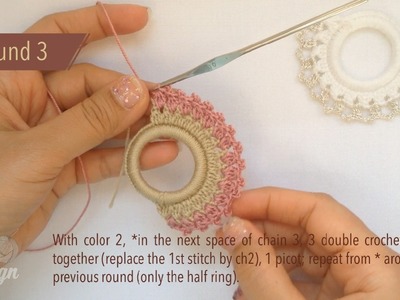 Crochet napkin ring tutorial