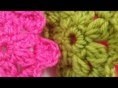 Crochet small flower tutorial