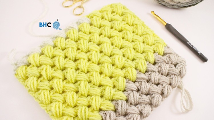 Crochet Zig Zag Puff Stitch Left Hand