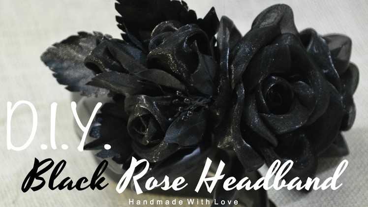 D.I.Y. Black Rose Headband | MyInDulzens