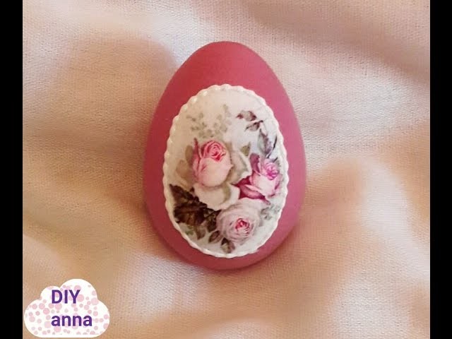 Decoupage easter eggs DIY shabby chic ideas decorations crafts tutorial